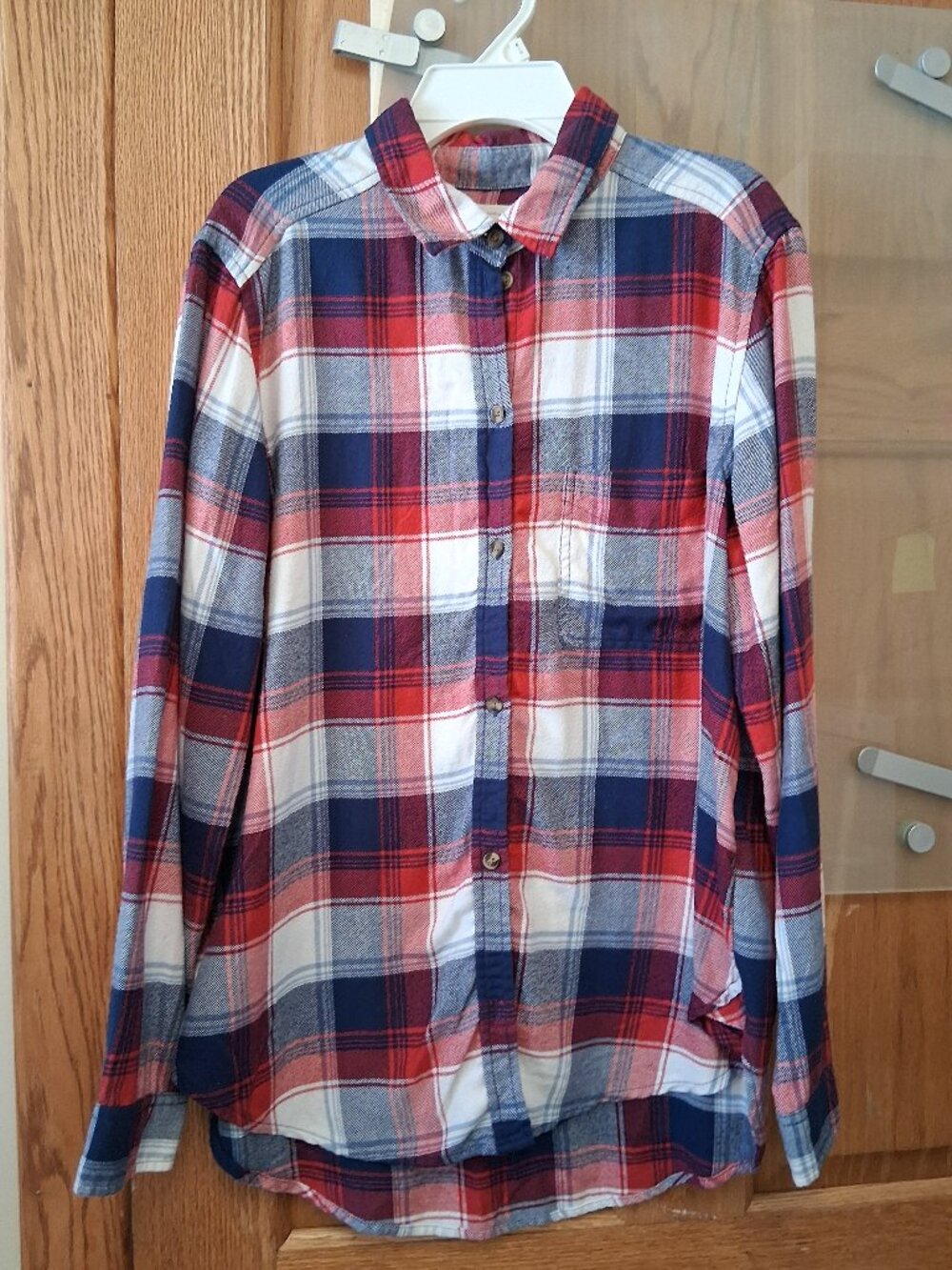 American Eagle red white and blue super soft flannel